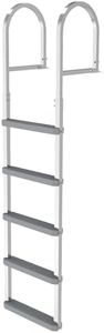 MEIGESI 500 lbs Dock Ladder—5 Steps,Aluminum,Non-Slip Step,Removable Design