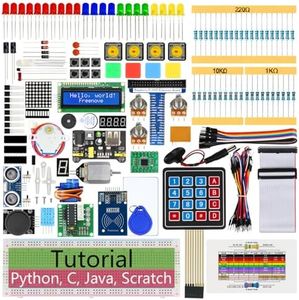 FREENOVE RFID Starter Kit for Raspberry Pi 4 B 3 B+ 400, 541-Page Detailed Tutorial, Python C Java Scratch Code, 204 Items, 97 Projects