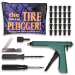 Stop & Go 1075 30 Piece Tubeless Tire Plugger Repair Kit for Punctures and Flats on Car, Motorcycle, ATV, Jeep, Truck, & Tractor (25 Mushroom Plugs)