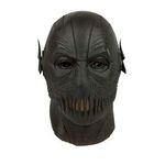 Trippy Lights Black Super Villain Super Hero Overhead Latex Mask