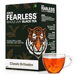 Fearless Tea - 200g | 100 Cups | Assam Classic Orthodox Black Tea Second Flush | Loose Leaf Tea | Golden Tips | Whole Leaf Tea To Reduce Fat | Immune Boost Antioxidant Tea | Rainforest Alliance Certified | Single Origin Jokai