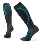 Smartwool Women's Ski Targeted Cushion Over The Calf Socks, Charcoal, Medium