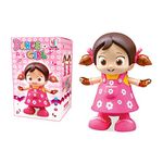 VGRASSP Musical Dancing Girl Doll Activity Toy for Girls and Babies with Flashing Lights and Real Dancing Action for Kids Early Learning Educational and Fun Aid (Pack of 1)