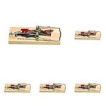 Tomcat Wooden Rat Trap | Easy-Set Rodent Control | Chemical-Free, Pesticide-Free | Reusable for Effective Rat Control (Pack of 5)