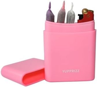 Pre-Rolled Cones Holder Case 3-Hole | Prerolled Cone Storage Box & Cone Loader Filling Device | Holds 3 King Size Cones Rolling Papers and1 Lighter-Pink