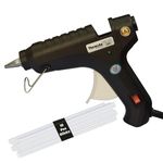 THEMISTO - built with passion Glue Gun With Glue Sticks 40W Hot Melt With Anti Drip For Arts And Crafts,Diy Projects|Leak Proof Glue Gun With Strong Gumming Glue Sticks(10 Pc Glue Sticks,Black)
