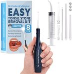 Dr. Frederick’s Original Easy Tonsil Stone Remover Kit - Fast Painless Tonsillolith Removal Tool - Fight Bad Breath - Pick and Oral Irrigator - 8 Pieces