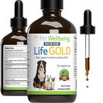 Pet Wellbeing Life Gold for Dogs - Immune Support, Antioxidants, Normal Detoxification, Cellular Health, Astragalus - Veterinarian-Formulated Herbal Supplement 4 oz (118 ml)