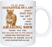 Daughter-In-Law Mug- I Gave you amazing son Lioness From Mother-In-Law Father-In-Law Gift Birthday Ceramic Cup for Men Father Son Awesome Christmas, Birthday, 11oz (From Mother-In-Law)