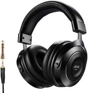 JOYO Studio Monitor Headphones Wired Professional Semi-Open Headphone for Guitar Piano Podcast Recording,Mixing,Live Streaming 3 Meter Cable (JMH-03)