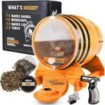 Old Fashioned Bourbon Whiskey Smoker Kit - Premium Barrel Set, USA Oak - Cocktail Smoker Kit with Torch - Whiskey Gifts for Men