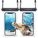 YOSH TPU Waterproof Phone Pouch with Wider Lanyard, 2-Pack Waterproof Phone Case Dry Bag for Swimming for iPhone 16 15 14 Plus 13 12 11 Pro Max, Samsung S24 S23 S22 Ultra, Xiamo 14 Ultra up to 7.5"