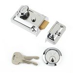 Yale P-77-CH-CH-60 - Traditional Nightlatch - 60mm - Chrome Finish - Standard Security