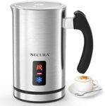 Secura Electric Milk Frother, Automatic Milk Steamer Warm or Cold Foam Maker for Coffee, Cappuccino, Latte, Stainless Steel Milk Warmer with Strix Temperature Controls
