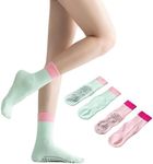 Babipany Pilates Socks Cute Pilates Socks with Grips for Women Cute Socks Pilates Grippy Yoga Socks Pilates Cute Pilates