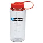 Nalgene Sustain Tritan BPA-Free Water Bottle Made with Material Derived from 50% Plastic Waste, 16 OZ, Wide Mouth, Clear