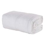 Mother-Earth Modal Cotton Bath Towels for Bathroom Soft - 27 x 54 Inches, Extra Absorbent and Ultra Soft Bathroom Bath Towels for Sensitive Skin, Organic Cotton Bath Towels Soft, Set 1 Pack (White)