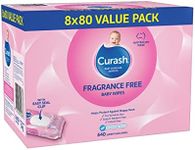 Curash Fragrance Free Baby Wipes - 