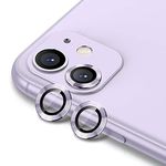 Xfilm Camera Lens Protector for iPhone 11/12/12 Mini -Purple [Pack of 2]