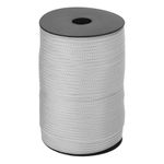 sourcing map 4mm Polypropylene Rope Braided Ropes, 100m Nylon Rope Hollow Utility Cord for Clothesline, Camping, Hiking, Outdoor, Light Grey