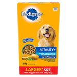 PEDIGREE VITALITY+ Adult Dry Dog Food, Roasted Chicken and Vegetable Flavour, 20kg Bag