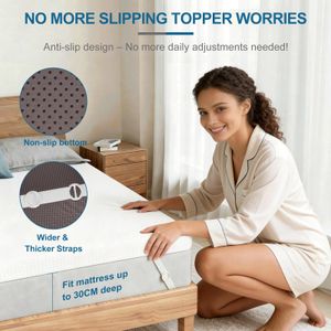 FRIDEKO Double Memory Foam Mattress Topper – Soft, Supportive