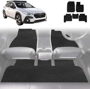 Outback GT 6D Diamond Custom-Fit Car Floor Mats, Compatible with Subaru Crosstrek 2023-Current | Heavy Duty | Anti-Slip | All Weather Protection | Car Accessories