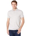 Calvin Klein Men's Liquid Touch Striped Polo with Uv Protection, History HTR, Large