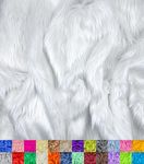 Barcelonetta | Half Yard Faux Fur Solid | 18" X 60" Inch | Craft Supply, Costume, Decoration (White)