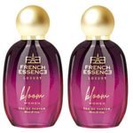 FRENCH ESSENCE Premium Aerosol Perfume For Women/Luxury Perfume/Eau De Parfum Set/Long Lasting Fragrance, Gift Purpose, Fresh Scent 30Ml Each (Bloom) Pack Of 2