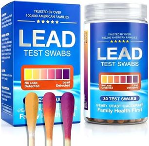 Lead Test Swabs Kit, 30 Pack Lead Paint Test Swabs, No Vinegar Needed, 30-Second Color Change Lead Testing for Painted Walls, Toys, Pipes, Ceramics & Home Surfaces