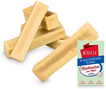 MERVELA Fromage à mâcher pour Chiens | Plaisir de Mastication Longue durée | Récompense et Emploi | Fromage de Yak | bâtons à mâcher | Churpi (5 XL)