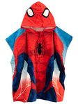 Marvel Boys Towel Poncho Spiderman Red One Size