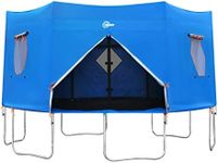 14FT Trampoline Tent, Fits for 14FT Straight Pole Round Trampoline, Trampoline Tent Cover (Fit for 6 Straight Pole Trampoline, Tent Only) Blue