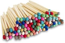 2" Colorful Matches with Strikers | 100 Rainbow Small Safety Matchsticks with Striking Pads by Thankful Greetings | Great for Gifts & Candle Lovers | A Decorative Unique Candle Lighting Accessory