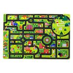 LuxFocus Extra Large Children's Rug Carpet Play Mat City Life Safe Children's Learning Education Road Traffic System Multicolored Car Play Mat for Bedroom Playroom 140x200