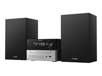 Philips Audio M3205/12 Micro Music System with Bluetooth (Hifi System, FM Radio, USB, CD, MP3-CD, USB Port for Charging, 18 W, Bass-Reflex Loudspeakers, Digital Sound Control)