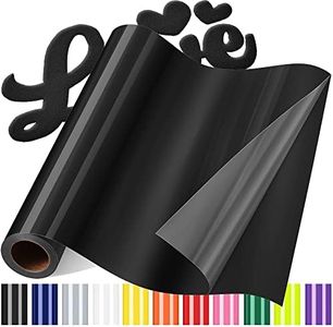 3D Puff Vinyl Heat Transfer for T-Shirts, 12" x6ft 3D Puff HTV Iron on Vinyl, 3D Puff Vinyl Heat Transfer HTV for Heat Press Clothing Black Christmas Gifts