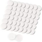 BOSMIOW 50 PCS White Essential Oil Refill Pads,0.63 Inch Cotton Pads,Aromafier Replacement Pads,Car Air Vent Clip Fragrance Tablets,Air Fresheners Refills for Diffuser Necklace Diffuser Bracelet