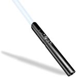 YOFOTHS Lightsaber Rechargeable 7 RGB Color Metal Hilt Dueling LED Light Saber for Adults Kids Cosplay Accessories with Sound Mode, Black, Black