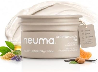 NEUMA Neu Styling Hair Clay 1.8 Fl. Oz. Strong Hold Texturizing with Lavender, Mandarin & Vanilla Scent, Hair Clay for Men & Women