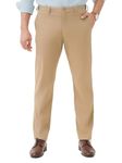 The Pant Project Luxury PV Lycra Stretchable Formal Pants for Men | Stylish Relaxed Fit Men's Wear Trousers for Office or Party | Mens Fashion Dress Trouser Pant (Khaki,34)