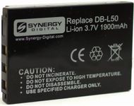 Synergy Digital Camcorder Battery, Compatible with Sanyo VPC-FH1 Camcorder, (li-ion, 3.7V, 1900 mAh) Ultra High Capacity, Replacement for Sanyo DBL-50 Battery