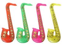 HENBRANDT 1 x Fancy Dress Party Inflatable 75cm Coloured Jazz Saxaphone