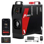 8KW Diesel Heater, HBS1S Portable Diesel Air Heater with App Control, 10-Temperature Settings, 18% Boost in Burning Efficiency, Auto Start-Stop, and 110V AC 12V 24V DC, for Car, Campers, 2025 Upgraded