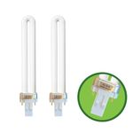 (2 Pack) PL13-A-FFP 13W Replacement Light Bulb with Magnetic Ballast,Replace for Ottlite Lamps Purchased Before 2008,13W Type A Light Bulb,5500K Bright Natural Daylight,GX23 Base