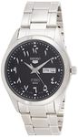 Seiko SNKP21J1 Men's Series 5 Black Dial Stainless Steel Watch