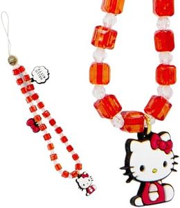 Sonix x Sanrio Phone Charm | Beaded Wristlet, Universal Phone Strap, and Detachable Cell Phone Lanyard with Silicone Charms | Hello Kitty