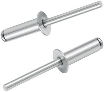 120pcs 4 Sizes 3/16" Pop Rivets Assortment Kit,Aluminum Dome with Steel Mandrel Blind Rivets Kit