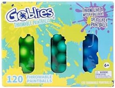 Goblies Throwable Paintballs -Pack of 3 (120 Count, Green/Teal/Blue)